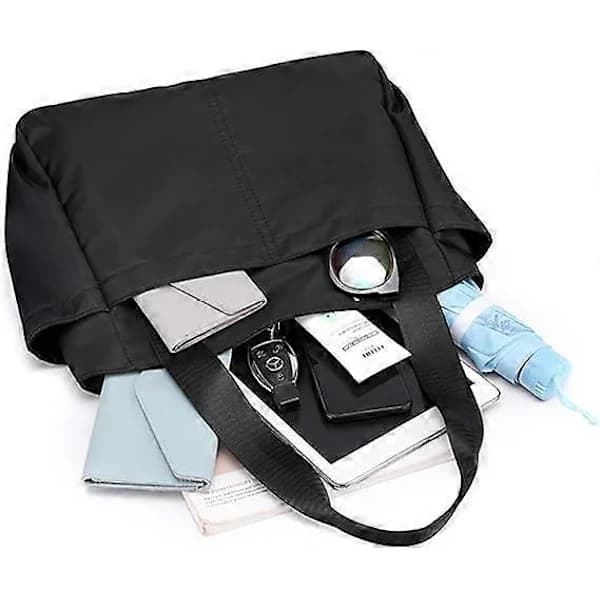 HA~Toteveske for kvinner, uformell skulderveske med flere rom, vanntett handleveske