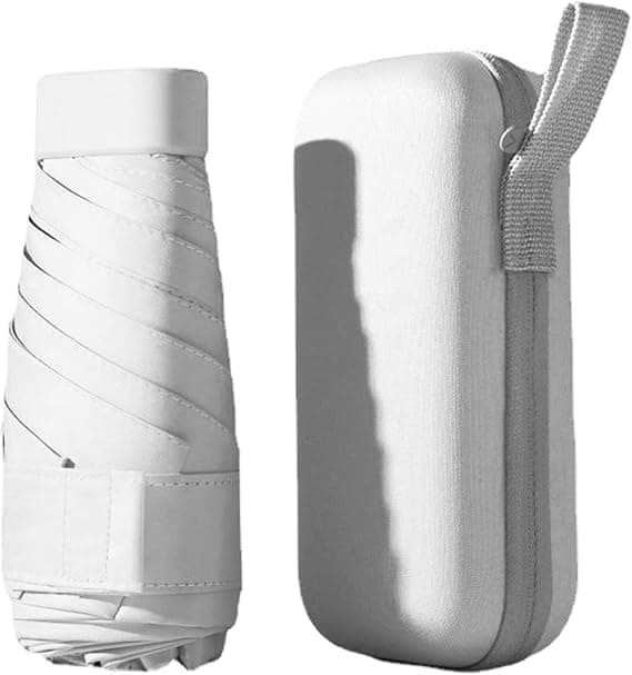 Compact Mini Umbrella Windproof Travel Umbrella With Storage Case Easy To Fold Lightweight Small Umbrella 14cm 90cm
