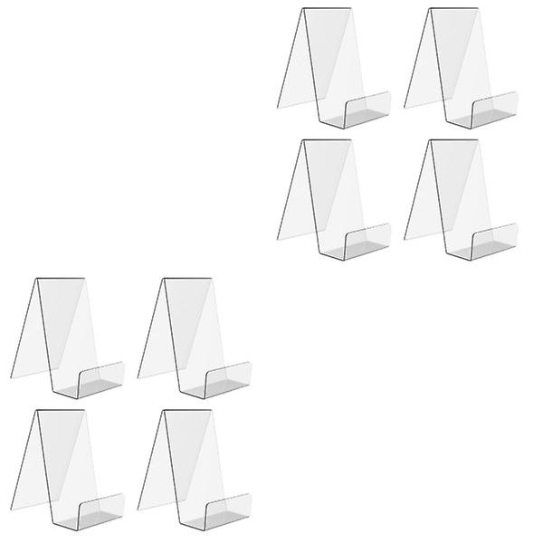 12 stk Akryl Stativer Portræt Litteratur Display Stativer Til Hjem Kontor Skole 8 stk 10,5x9cm