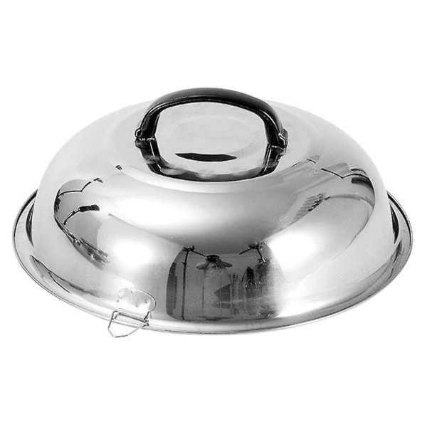 Stainless Steel Pan Cover Multi-function Pot Cover Round Pan Lid Kitchen SupplySilver31X31X13CM