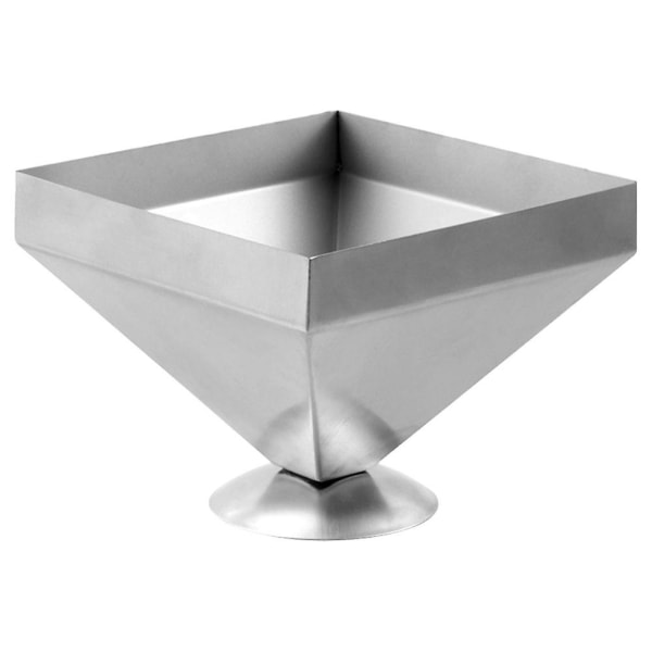 Pyramideform til mad af rustfrit stål - Risform, Kødform til hjemmet, restaurant, køkken, madlavning Silver 11X11X11CM