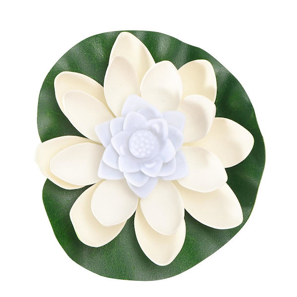 LED Ønske Lys Romantisk Lotus Vandlampe Blomst Pool Lys Farverig Vand Stearinlys Lampe Til Bryllup Fest Festival (hvid)Hvid White