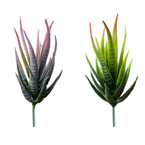 4 stk. Hjemmedekoration Livagtige Plante Ornament Bryllup Dekoration Falske Sukkulenter Picks 12*7cm 12*7cm