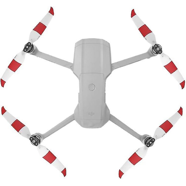 Air 2S Propeller Tyst Propeller Vikbar 7238F Propeller för DJI Mavic Air 2/Air 2S Drönartillbehör (Röd Vit 4-pack)