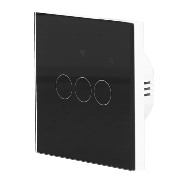 Til Tuya Zigbee Lysafbryder 3-gangs EU Fjernbetjening Touch