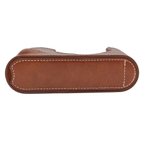 Leather Case with Bottom Opening for Leica Q3 Camera, Easy Battery Replacement - Brown