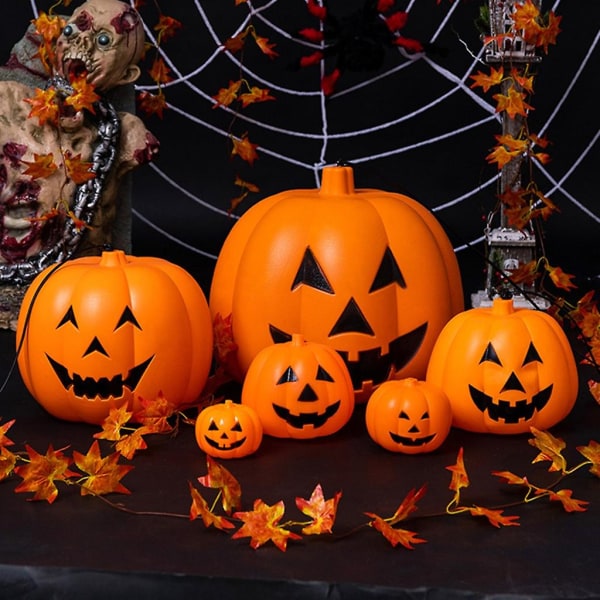 BHalloween Jack-O-Lantern Indendørs/Udendørs Lysende Jack-O-Lantern/SkullB