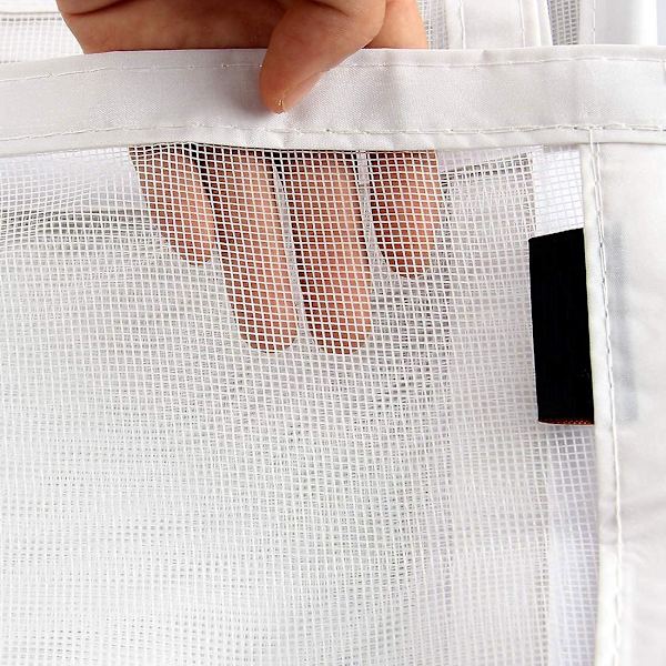 Myggenet Magnetisk Dør 85x210cm(33x80inch) Myggenet Magnetisk Dør Myggenet Dør Vindue Flue Gardin Til Gange Døre, Hvid