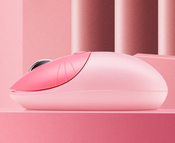 2.4G Pink Mouse Cartoon Cat Claw Dual Mode Computer Mouse