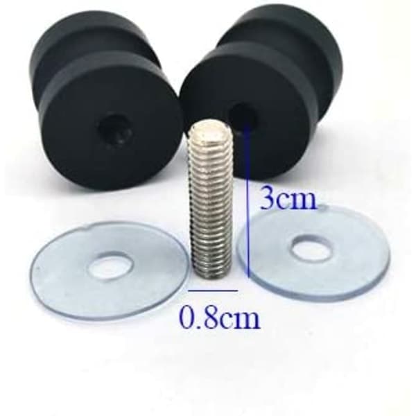 Glass Shower Door Handle, Solid Aluminum Handle for Bathroom, Round Back-to-Back Handle [GKS]