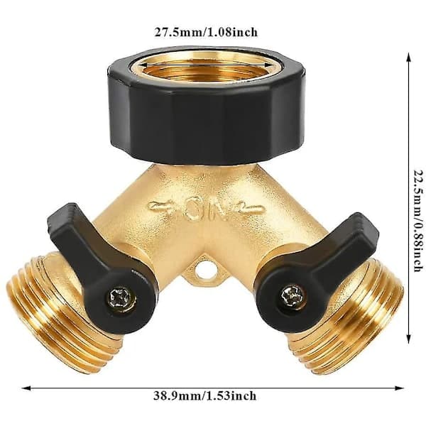 Double Faucet Washing Machine 2-Way Y-Splitter