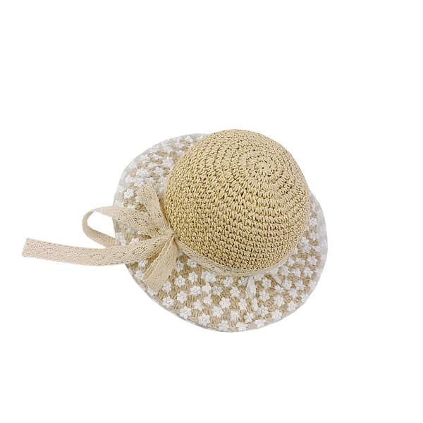 Foldbar Stråhat Kvinder Anti-UV (beige), Dame Strå Panama Solhat