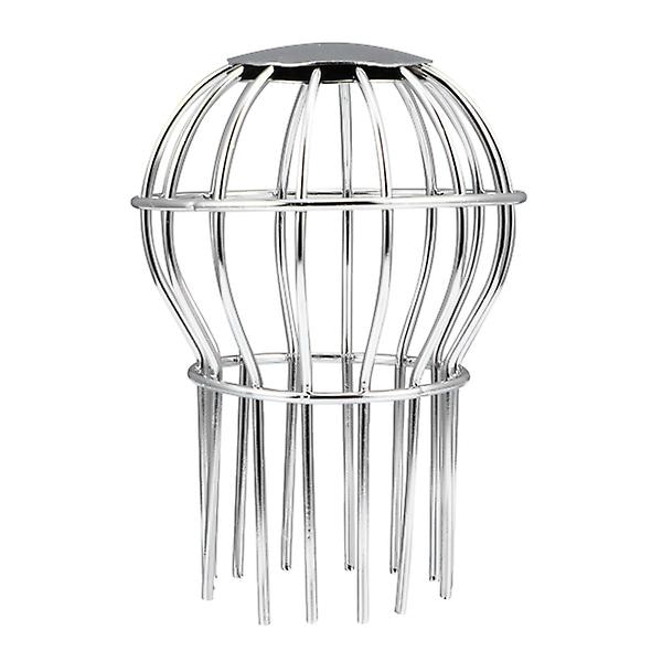 1 stk Rustfritt Stål Takrenne Sink Avløpsnett Deksel Anti-blokkering Deksel Sølv 16.5X13.8CM