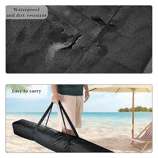 57 tommer opbevaringstaske til terrasseparaplyer, nylon strandparaply