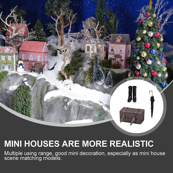 Miniatyyrihuonekalut Mini-talon tarvikkeet Mini-kalusteet Malli Mini-aurinkovarjot Sekalaisia Assorted Color 5.8X3X3CM