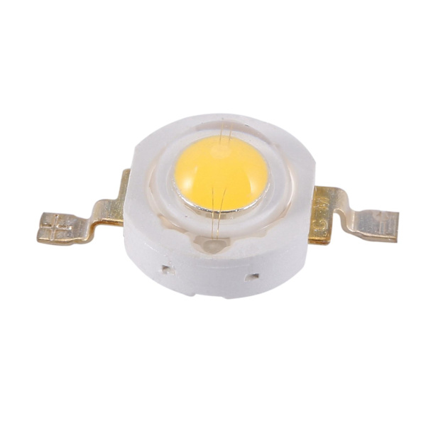 100 stk. Højtydende 2-bens 3W Varmt Hvid LED-Perle-Emittere 100-110lm