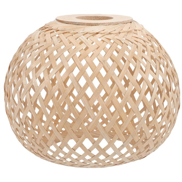 Vävd Bambuljusskärm Lampskugga Rustik Stil Vävd Lampskugga Hängande Ljus Armatur 19,5x19,5cm 19.5x19.5cm