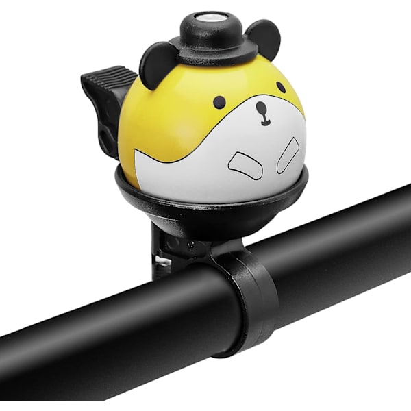 Barncykelklocka 360° Rotationsbar Cykelklocka Cartoon Cykelklockor Söt Ringboll Cykeltillbehör för Flickor Pojkar Scoote