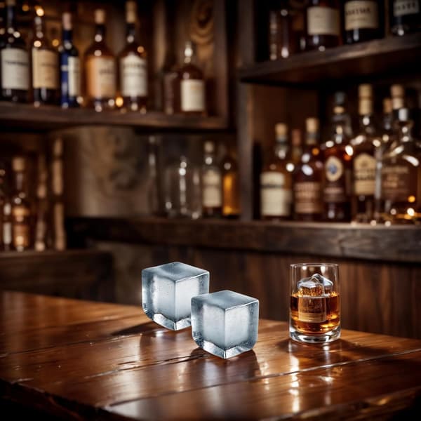 2-pack Whiskey Ice Cube Tray, Large Covered Ice Ball Maker, Ice Cube Molds, Kitchen Ice Cube Tray Machine, Cocktail Party Set (Large Cube Set)