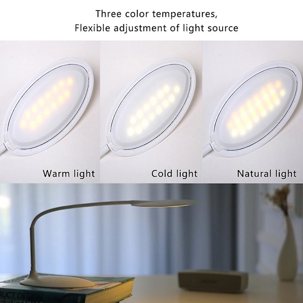 LED-skrivbordslampa Vikbar Dimbar Touch Control DC5v USB-driven skrivbordslampa Nattlampa