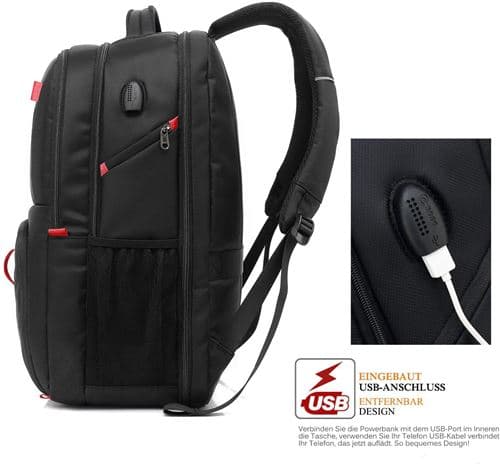 17.3 inch Waterproof Laptop Backpack Large Capacity