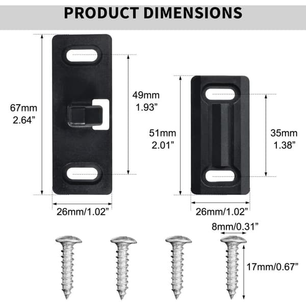 1 pc Replacement Handle for RV Screen Door - Right Hand RV Door Latch