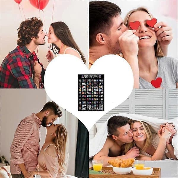 Game Scratch Poster Game for Couples Valentine's Day Gift Wall Poster Gift for Her and for Him
