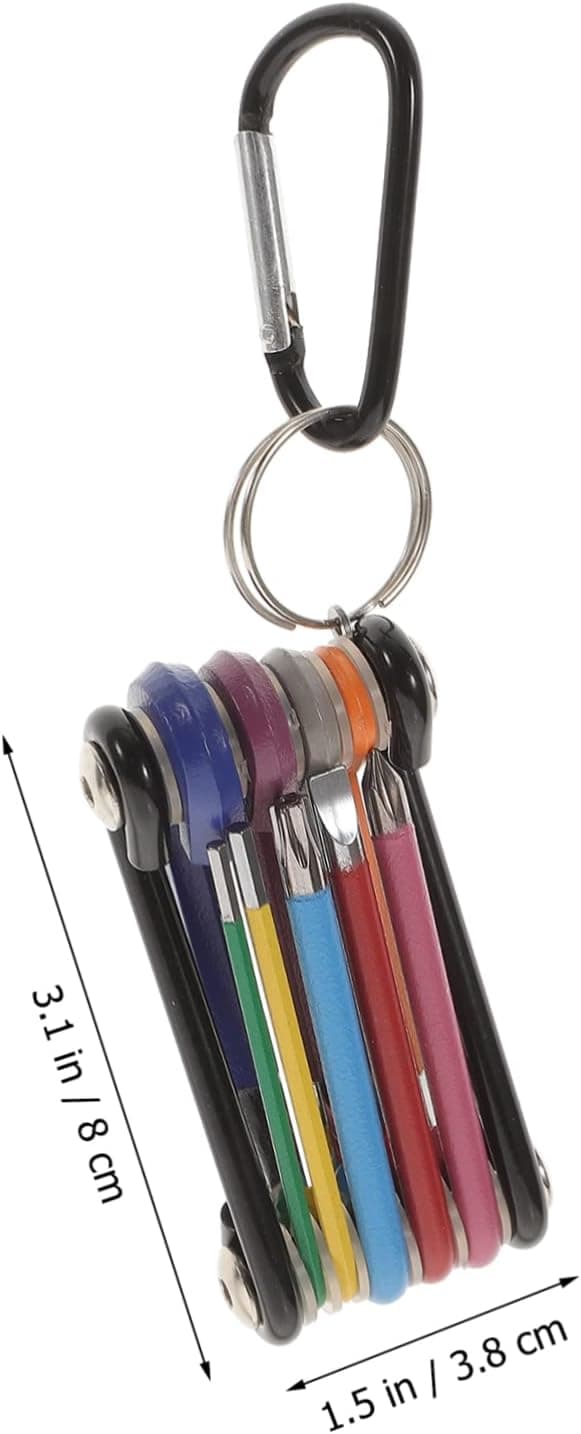 2 Sets of Wrenches Folding Bicycle Screwdrivers Mini Wrenches Folding Bicycle Hand Repair Tools