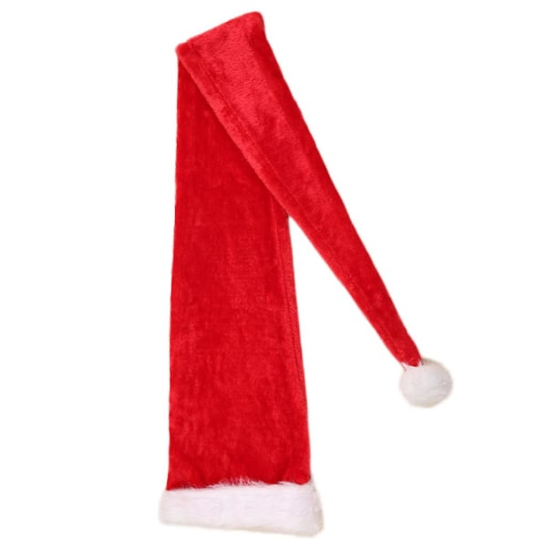 Funny Adult/Kids Long Santa Hat Plush Santa Hat Happy New Year ChristmasAdult models