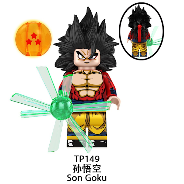 Dragon Ball-serien TP1019 Sun Wukong Saiyan byggeklodser figurmontering børns samlelegetøj