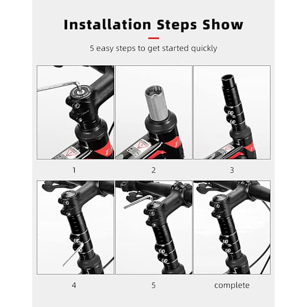 INF Extender cykelstyre Svart