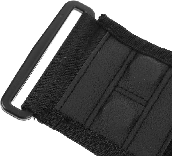 Golfafstandsmåler Magnetisk Remholder Sort 31X7Cm med Stærk Magnet til Golfvognmontering og Nem Adgang
