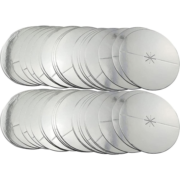 100 stk Hvide Serveringsbakke Lys Dryp Discs Voksfjernelse Lyspapir Dryp Discs 8x8cm