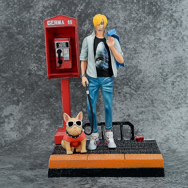 28cm One Piece Anime-hahmo Action-patsas Street Fashion PVC-malli Nukke Sarja Piirretty Lasten Leikki Lahja Ei laatikkoa