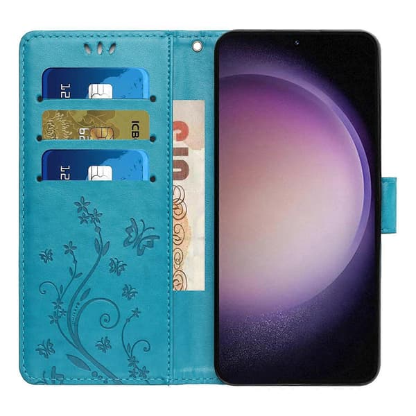 Til Samsung Galaxy A56 5G Etui PU Læder Pung Etui med Rem Multicolor Multicolor Style B