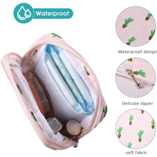 3-pak menstruationsposer, bindepose, første menstruationspose, bærbar pose til menstruation