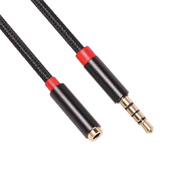 3,5 mm uros-liitäntä 3,5 mm naaras-kuuloke-ääniadapterikaapeli Musta 2M Black 2M