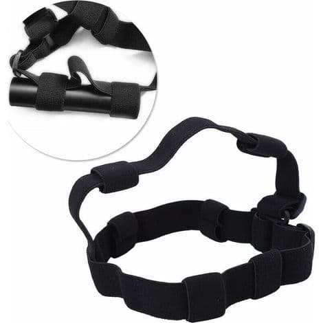 Headlamp Headband, Headlight Strap, Comfortable Adjustable Nylon Headband for Camping, Hiking, Cycling, Climbing - Black