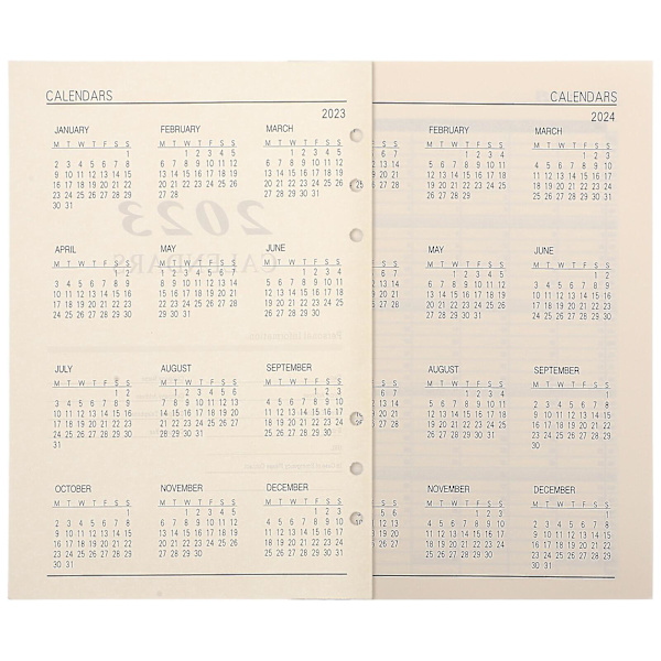 176 Ark A5 Spiral Notebook Genopfyldeligt Journalpapir Agenda Planner Indlæg 2023 Planner Genopfyldninger A5 20.6X14cm