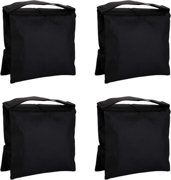 (Svart) 4-pack tunga fotografiska sandpåsar studio video sand