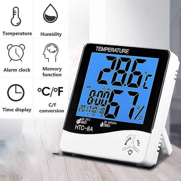 Højpræcision elektronisk termometer digitalt display mini temperatur -26（HTC-8A）
