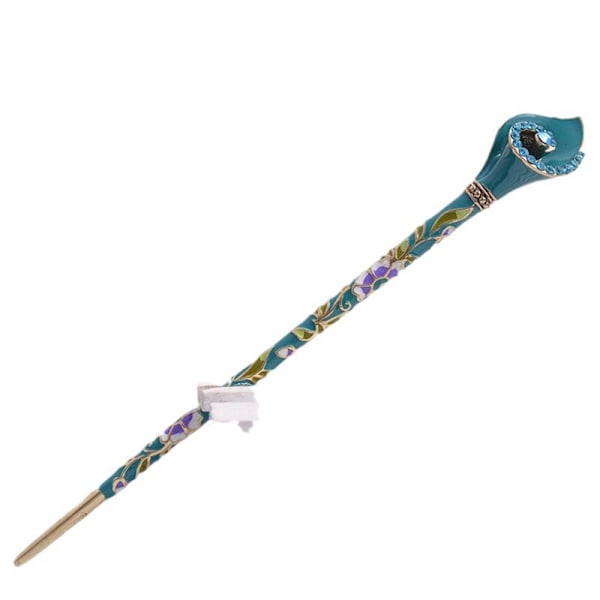 Blå Hårpinne Hårkam Antikk Stil Hårtilbehør Hårpinner Hårpynt (15cm)