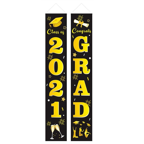 1 Par Examenbanners Dörrgardiner Examenfest Hängande Dekorationer 180x30cm 180x30cm