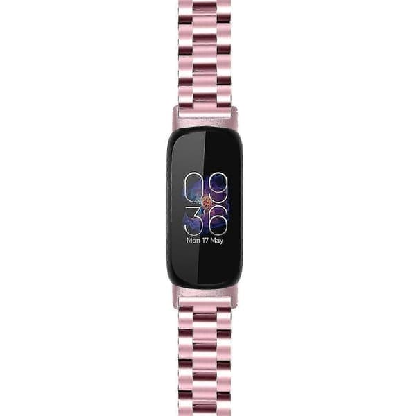 Urrem til Fitbit Inspire 3 Rustfrit Stål 3-perlers erstatningsrem til smartwatch - Perfekt