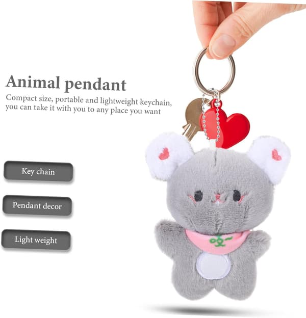 Stuffed Animal Plush Keychain Decorative Hanging Charm