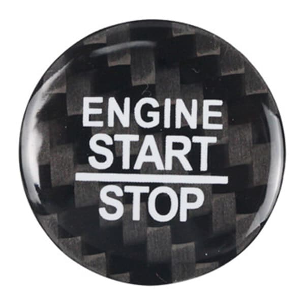 Kulfiberknap til motor start/stop-knap, kulfibermønster