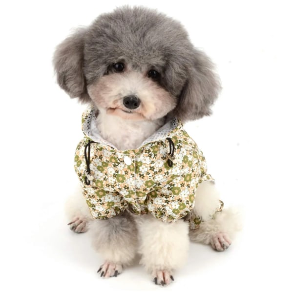 Vandtæt Poncho Hunde Regnfrakke til Hunde Regnfrakke Suit (XL)
