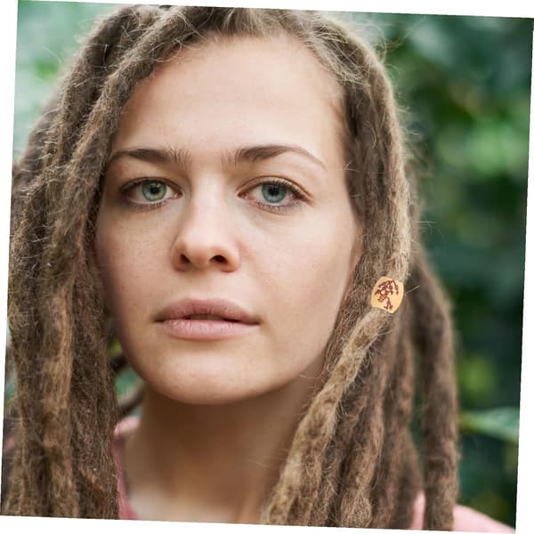 65 store træperler til hårfletninger, dreadlocks, hårforlængelsestilbehør