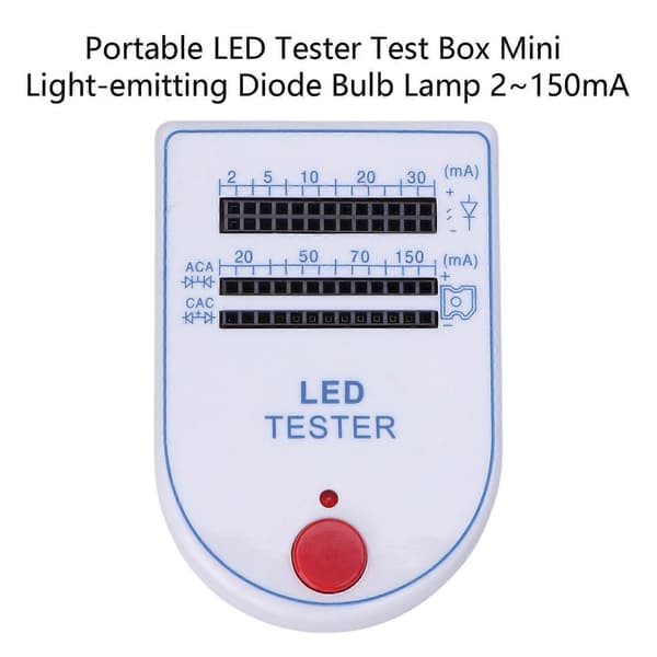 Bærbar LED-tester Testboks Mini Lysdiode Lampe 2~150mA