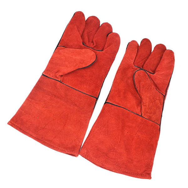 1 Par Anti-bitt Håndklær Papegøye Fôring Håndklær Beskyttende Håndklær For Kjæledyr (rød)Rød34X17.5CM